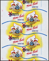 Vintage bread wrapper AWREYS HOME MADE Dutch kids Detroit unused new old stock