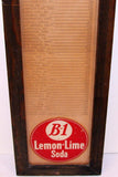 Vintage distance sign B-1 LEMON LIME SODA reverse glass Rocky Roost Welda Kansas RARE