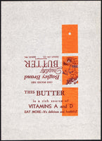 Vintage wrapper BAGLEY BRAND BUTTER farm scene Bagley Creamery Wisconsin n-mint