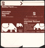 Vintage box BAILEY FARM DAIRY Chocolate milk carton St Louis Missouri unused