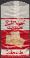 Vintage bag BAKER MAID CRACKERS by Lakeside unused new old stock n-mint condition
