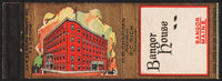 Vintage matchbook cover BANGOR HOUSE Maine old hotel pictured H W Chapman P C Rich