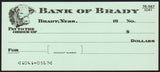 Vintage bank check BANK OF BRADY bull pictured Brady Nebraska unused n-mint+