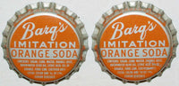 Soda pop bottle caps Lot of 100 BARQS ORANGE SODA cork unused new old stock