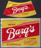Vintage soda pop bottle label BARQS SR New Orleans LA unused new old stock n-mint