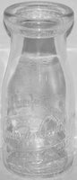 Vintage milk bottle BEAVER CREEK DAIRY Sparta Wisconsin 1941 embossed half pint