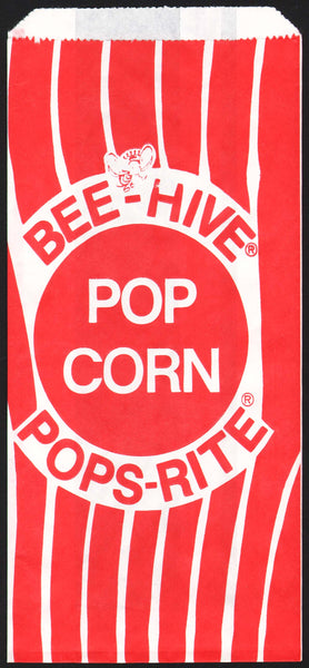 Vintage bag BEE HIVE POPS RITE POP CORN bee pictured Blevins Popcorn n-mint+