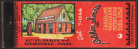 Vintage matchbook cover BELCHER SERVICE Texaco Havoline gas oil Springfield Mass