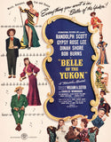 Vintage magazine ad BELLE OF THE YUKON 1945 starring Gypsy Rose Lee full color