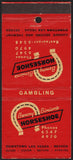 Vintage matchbook cover BENNY BINIONS HORSESHOE casino Downtown Las Vegas Nevada