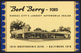 Vintage playing card BERL BERRY FORD dealership pictured Kansas City Missouri