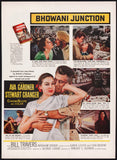 Vintage magazine ad BHOWANI JUNCTION movie from 1956 full color Gardner Granger