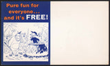 Vintage coupon BIRELEYS picturing a 6 pack carton and a cartoon new old stock
