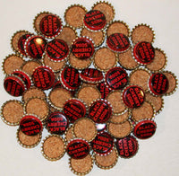 Soda pop bottle caps Lot of 100 BLACK CHERRY SODA cork unused new old stock