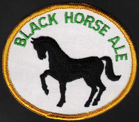 Vintage uniform patch BLACK HORSE ALE beer horse pictured new old stock n-mint+