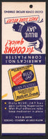 Vintage matchbook cover BLUE JAY Corn Plasters bird pictured salesman sample