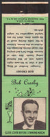 Vintage matchbook cover BOB CROSBY Diamond Match Nite Life series with bio
