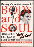 Vintage magazine ad BODY AND SOUL movie from 1947 John Garfield Lilli Palmer