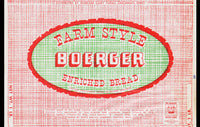 Vintage bread wrapper BOERGER Dairy Farms Cincinnati Ohio unused new old stock