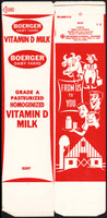 Vintage box BOERGER DAIRY FARMS Vitamin D milk carton family farmer Cincinnati