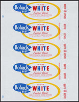 Vintage bread wrapper BOHACK BEST WHITE Brooklyn NY unused new old stock n-mint