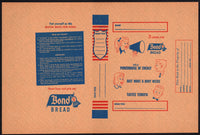 Vintage book cover BOND BREAD cheerleaders pictured unused new old stock n-mint+