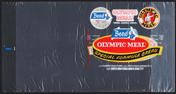 Vintage bag BOND OLYMPIC MEAL Special Formula Bread General Baking Philadelphia