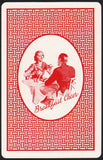 Vintage playing card BREAKFAST CHEER coffee red background from Pittsburgh PA