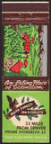 Vintage matchbook cover BROOK FOREST INN and CHALETS on Cub Creek Evergreen Colorado