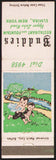 Vintage matchbook cover BUDDIES Restaurant Fountain kids pictured Elmira New York