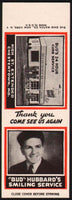 Vintage matchbook cover ATLANTIC gas oil Bud Hubbard Chestertown salesman sample