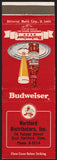Vintage matchbook cover BUDWEISER BEER Hartford Distributors East Hartford Conn