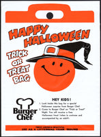 Vintage bag BURGER CHEF Happy Halloween Trick or Treat Bag new old stock n-mint