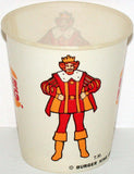Vintage paper cup BURGER KING picturing the King dated 1977 new old stock n-mint+