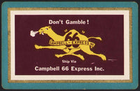 Vintage playing card CAMPBELL 66 EXPRESS camel pictured Springfield Missouri