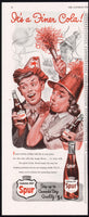 Vintage magazine ad CANADA DRY SPUR from 1947 bottle and kids Larry Tisdale art