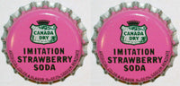 Soda pop bottle caps Lot of 25 CANADA DRY STRAWBERRY #1 unused new old stock