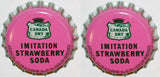 Soda pop bottle caps Lot of 100 CANADA DRY STRAWBERRY #1 unused new old stock