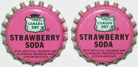 Soda pop bottle caps Lot of 100 CANADA DRY STRAWBERRY #2 unused new old stock