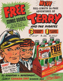 Vintage magazine ad CANADA DRY from 1953 Terry and The Pirates News Syndicate Co