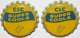 Soda pop bottle caps Lot of 100 C & C SUPER COOLA West Virginia tax symbol cork