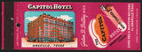 Vintage matchbook cover CAPITOL HOTEL Galen Battey old hotel pictured Amarillo Texas