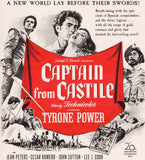 Vintage magazine ad CAPTAIN FROM CASTILE movie 1947 Tyrone Power Cesar Romero