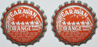 Soda pop bottle caps Lot of 100 CARAVAN ORANGE camels pictured unused new old stock