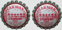 Soda pop bottle caps Lot of 100 CARAVAN STRAWBERRY camels unused new old stock