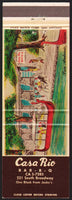 Vintage matchbook cover CASA RIO BAR-B-Q River Walk gondola San Antonio Texas