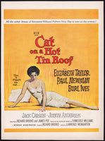 Vintage magazine ad CAT ON A HOT TIN ROOF movie 1958 Elizabeth Taylor and Paul Newman