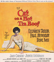 Vintage magazine ad CAT ON A HOT TIN ROOF movie 1958 Elizabeth Taylor and Paul Newman