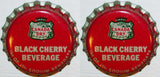 Soda pop bottle caps Lot of 12 CANADA DRY BLACK CHERRY cork lined new old stock