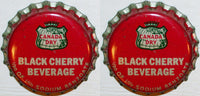 Soda pop bottle caps CANADA DRY BLACK CHERRY Lot of 2 cork lined new old stock